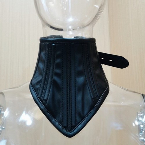 Leather neck collar cuffs - neck,