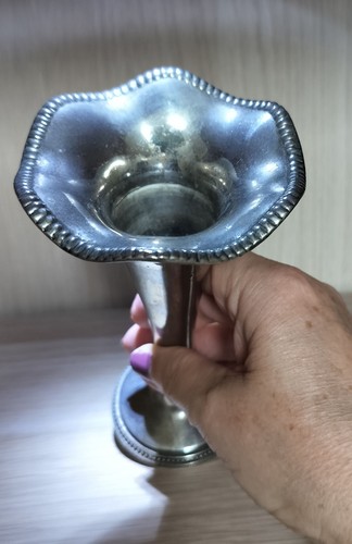 Antique brass candle - antique, holder