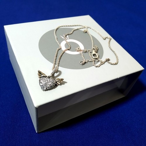Original silver necklace with - original,