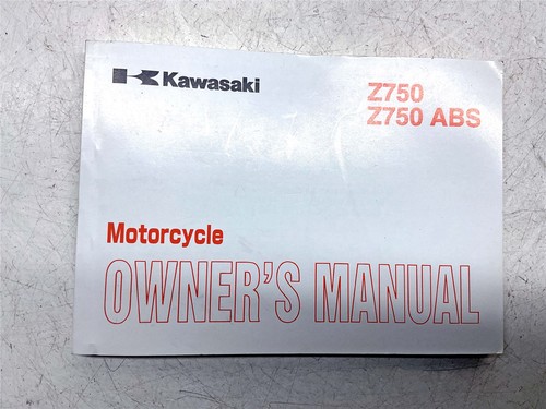 Kawasaki z750 owners - owners, manual