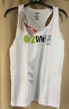 zumba white racerback vest