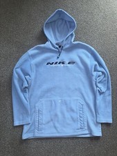 Nike Spell Out Vintage Baby Blue Tech Fleece Hoodie Men’s Size Large 
