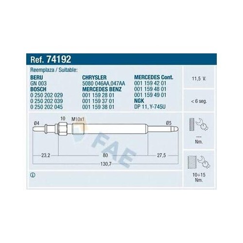 Fae 74192 glow - 74192, plug