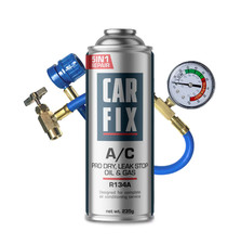 5in1  Air Conditioning Top up Recharge Refill Gas Can R134A + hose UK Stock