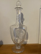 Antique Georgian Glass Footed Decanter.