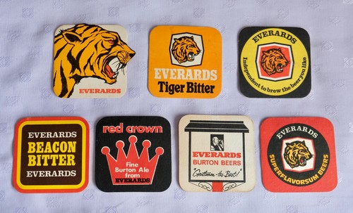 Vintage beer mats everards - vintage,