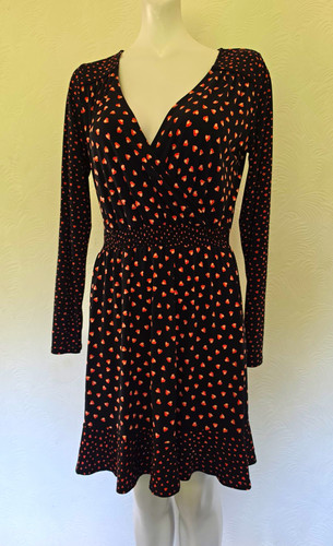 Oasis black pink heart print - oasis,