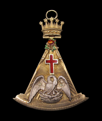 1910 masonic jewel the - the, rose