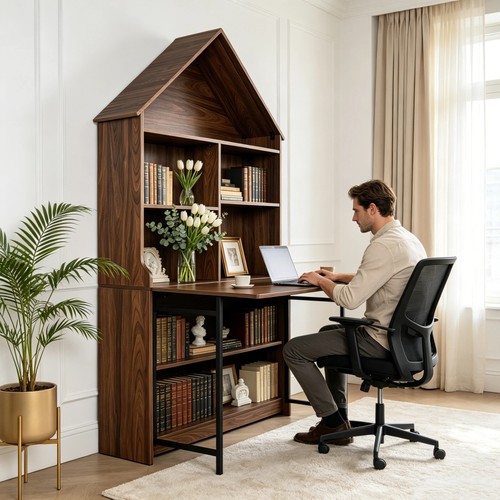 Folding desk with storage - folding,