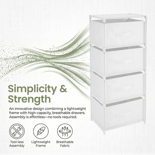 Drawer fabric storage unit - storage,
