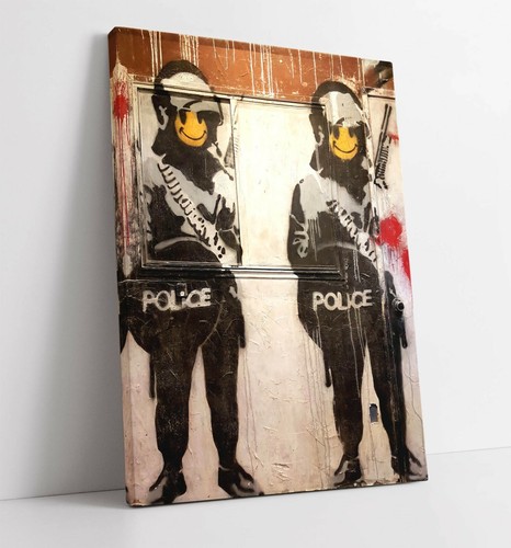 Banksy smiley police - banksy,