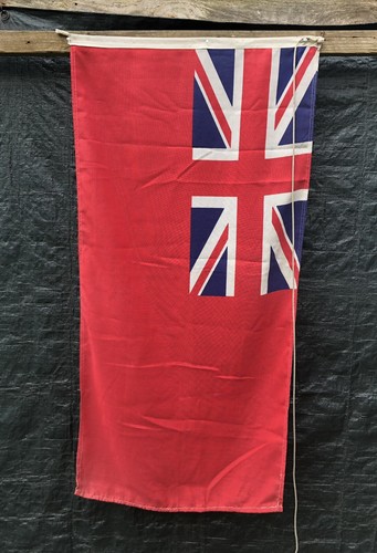 Vintage red ensign flag linen - flag,