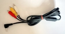 3.5mm Right Angle Aux Jack to 3 x RCA Phono Cable