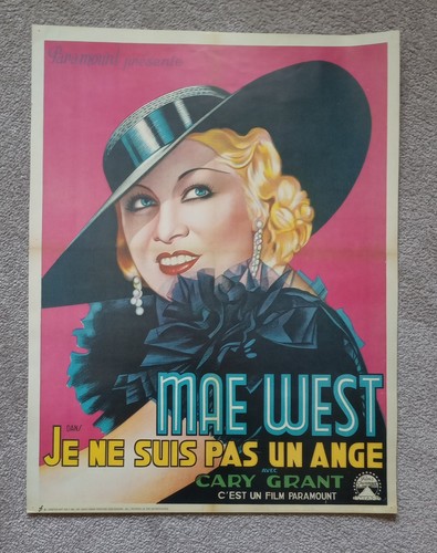 Vint mae west french poster - -,