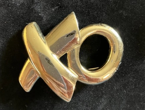 Vintage gold tone hugs and - gold,