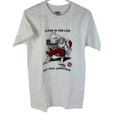 Vintage Gildan Camra Ale Christmas Beer Graphic Print T-Shirt Men's Used Small