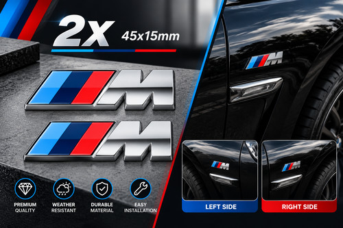 Bmw sport emblem - bmw, chrome