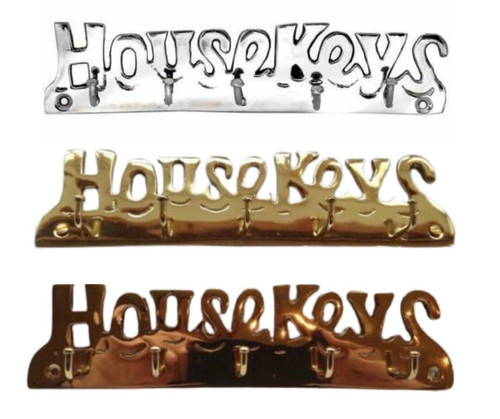 Key holder chrome silver - key,