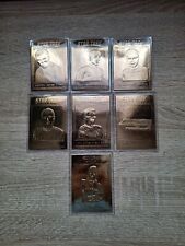 SEVEN DANBURY MINT 22KT GOLD STAR TREK THE ORIGINAL SERIES TRADING CARDS 