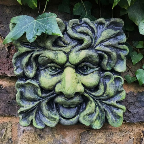 Square green man - wall, plaque