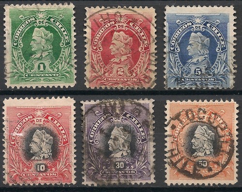 Chile stamps 1901 - chile,