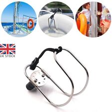 Marine Boats Life Buoy Ring Stainless Steel Holder Horseshoe Bracket w/ Mount UK