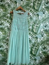 Frock and Frill green long dress with jewels size 16