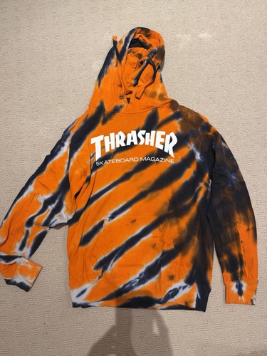 Thrasher tiger tie die hoodie - die,