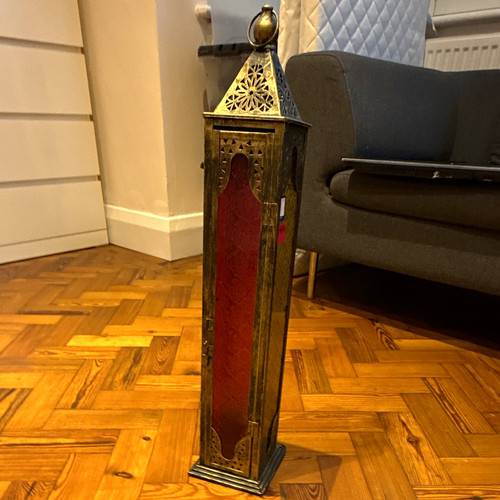 Moroccan rectangular metal - metal, &