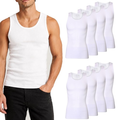 Pack men rib - vests, plain