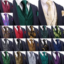 Elegant Waistcoat Vest Set Tie
