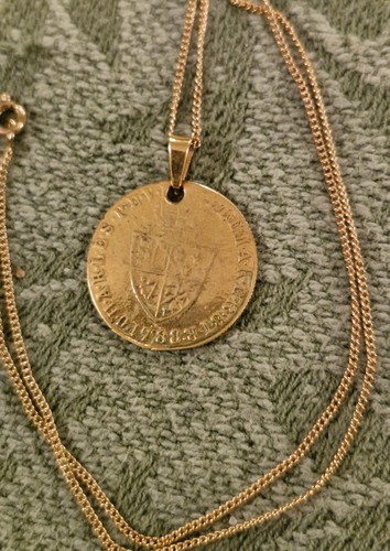 Victorian brass gaming token - brass,