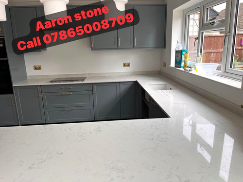 Polished stone kitchen - polished,