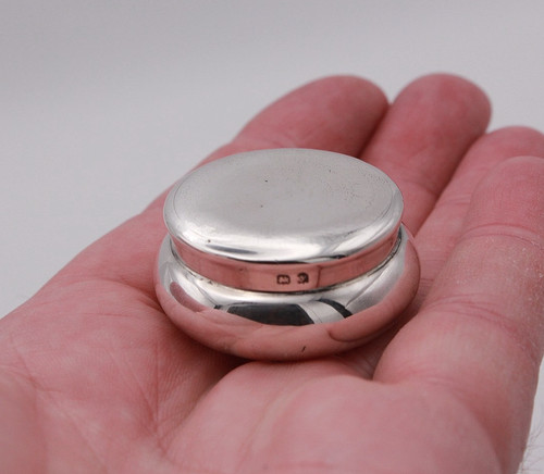 Sterling silver pill box - pill,
