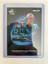 077 TOPPS F1 LIGHTS OUT 2025 ASTON MARTIN ARAMCO FORMULA 1 TEAM PARALLEL 77/99.