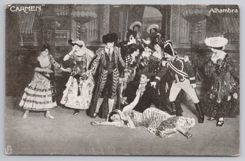 Postcard carmen ballet scene - postcard,