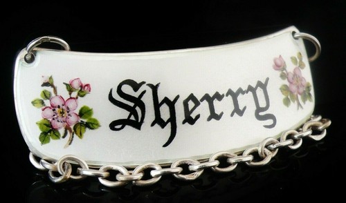 Sterling silver enamel sherry - sterling,