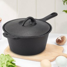 Cast Iron Deep Pan Saucepan