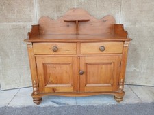 Antique Victorian Pine Cupboard Dresser Base Cabinet FREE DELIVERY 
