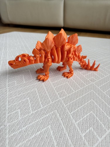 Orange printed articulated - orange, 3d