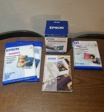 Epson Photo Paper Bundle Includes 6x4" Premium Glossy Photo Paper, Ink Jet Cards