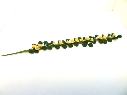Dolls house roses yellow - house,