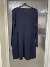Joules Abigail Thin Knit Navy Dress - size 18