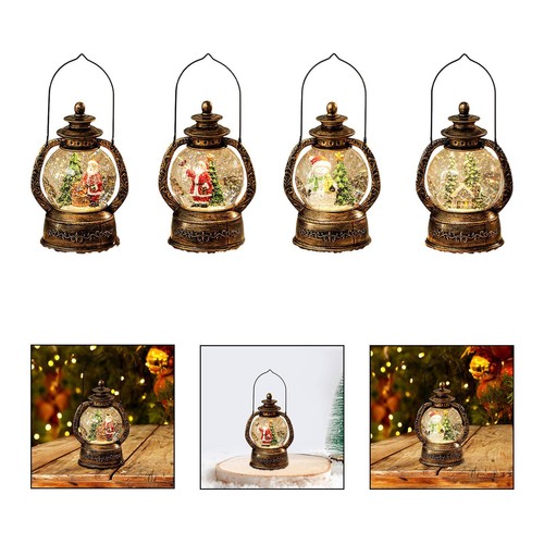 Lighted christmas snow globe - lighted,