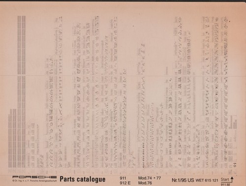 Oem porsche 911 912e - oem, 74-77