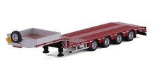 CAVALLINO, FAYMONVILLE Max100 4-axle extendable trailer, red, 1/50, CAV20-1348