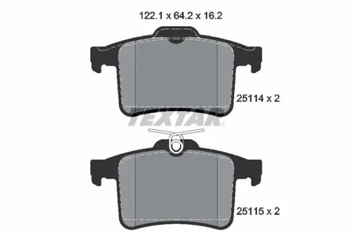 Brake pads 2511401 textar for - 2511401,
