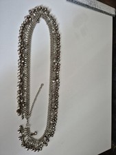 Vintage Silver Tone & Jewel Trouser Chain Accessory