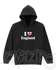 I LOVE ENGLAND UNISEX HOODIE -