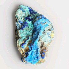 Azurite with Malachite Copper